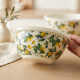 Lemon Pattern Metal Tupperware Set - 3 Pcs